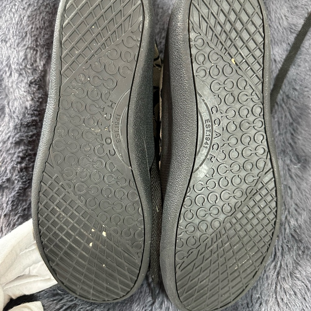 Coach Ellis High Top Sneakers Black and Gray US Women’s Size 8.5 Y2K - Picture 8 of 12